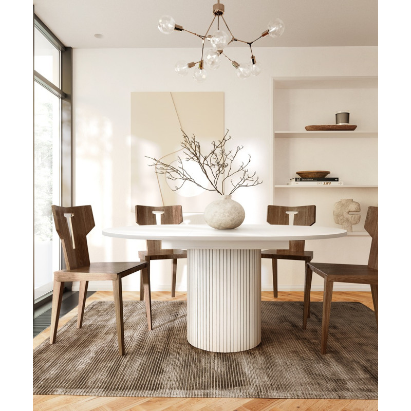 Toscana Dining Table (Extendable)(White)